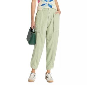 Mother Patch Pocket Cargo in Cameo Green